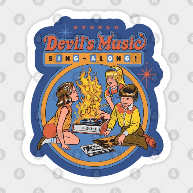 Devil's Music Sing-Along Sticker by Steven Rhodes